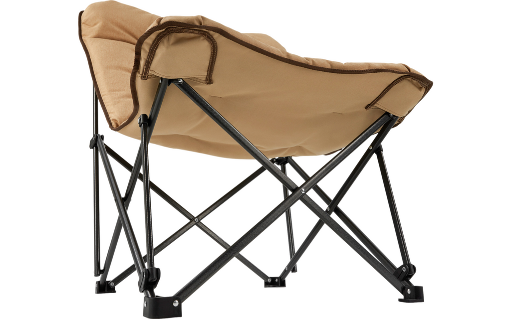 Campingstol Lindon Relax lounge chair beige nærbilde av ramme