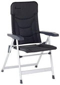 Campingstol Loke Low Back polstret 69 cm ryggstøtte mørkegrå fra Isabella