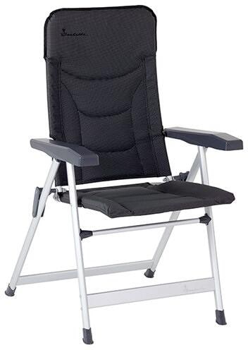 Campingstol Loke Low Back polstret 69 cm ryggstøtte mørkegrå fra Isabella