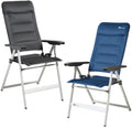 Campingstol Lunga polstret 10-pos justerbar 55 cm sittehøyde - Dukdalf foran