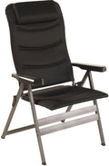 Campingstol Merlin XL svart forfra