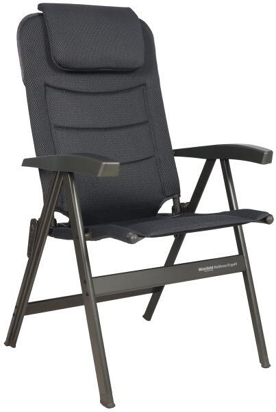 Campingstol Noblesse Ergofit 150 kg bakside med justerbar hodestøtte