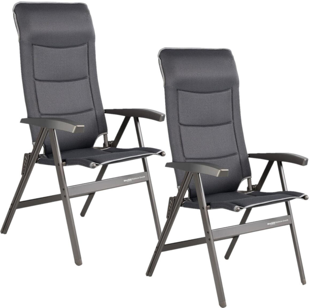 Campingstol Noblesse Grande sett 2-pk forfra