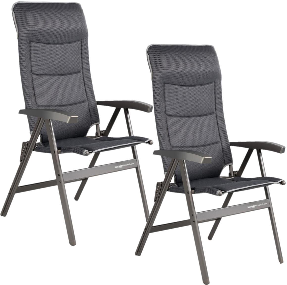 Campingstol Noblesse Grande sett 2-pk forfra