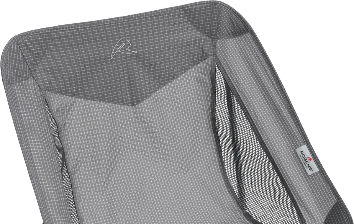 Detalj av mesh-panel på Campingstol Pilgrim Base Camp Robens