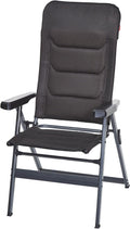 Campingstol Premium black 7-trinns justerbar forfra
