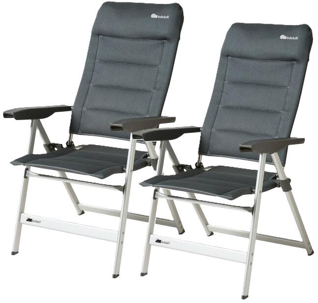 Campingstol Presto 3D Mesh 2-pack antrasitt forfra