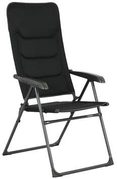 Campingstol Quipon Isaria klappbar aluminium 5 kg svart forfra