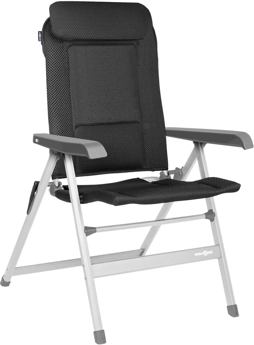 Campingstol Rebel H2L høy rygg 120 kg 6,3 kg antrasitt forfra