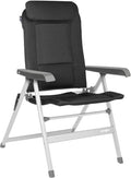 Campingstol Rebel H2L høy rygg 120 kg 6,3 kg antrasitt forfra