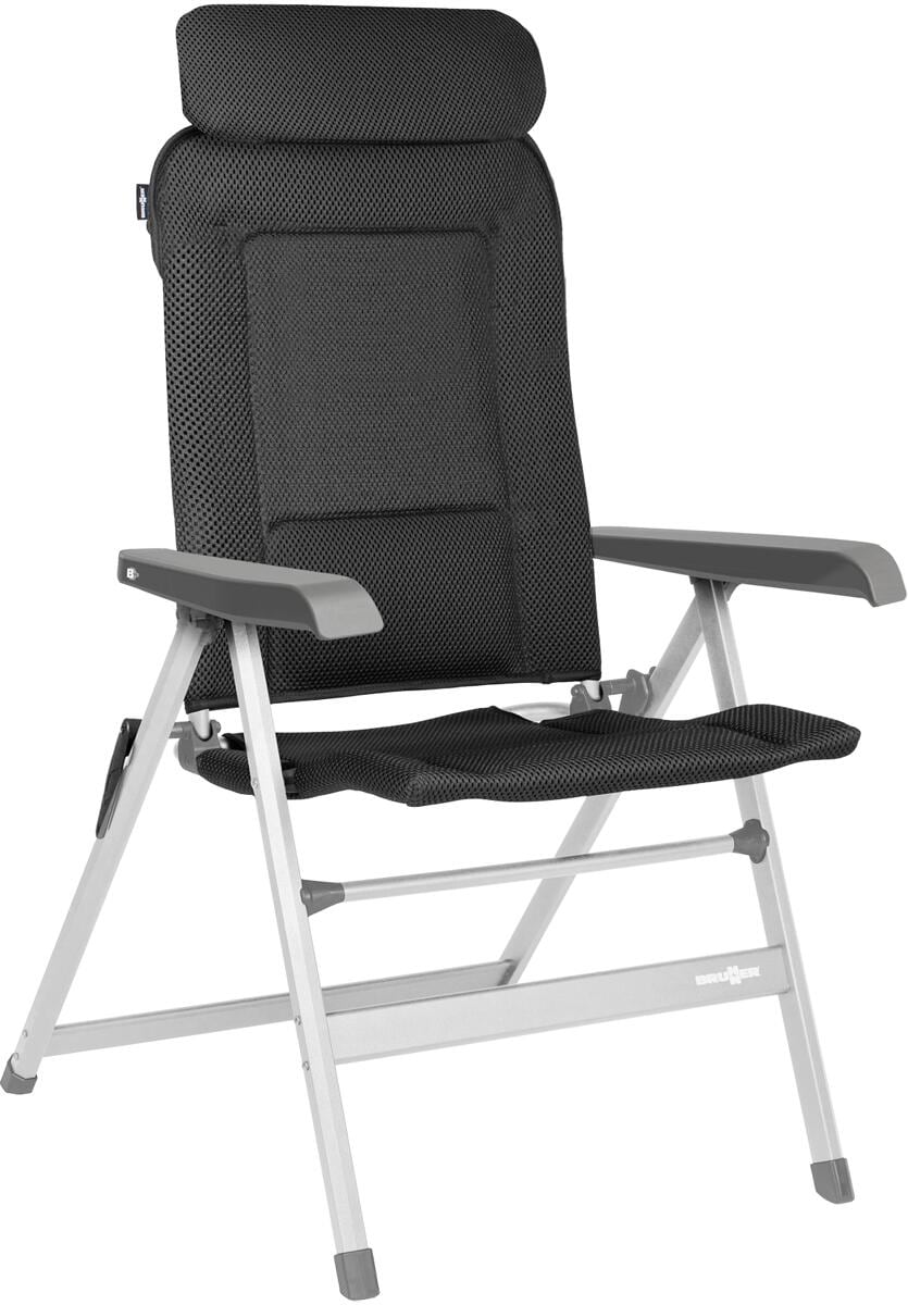 Campingstol Rebel H2L høy rygg 120 kg 6,3 kg antrasitt bakside