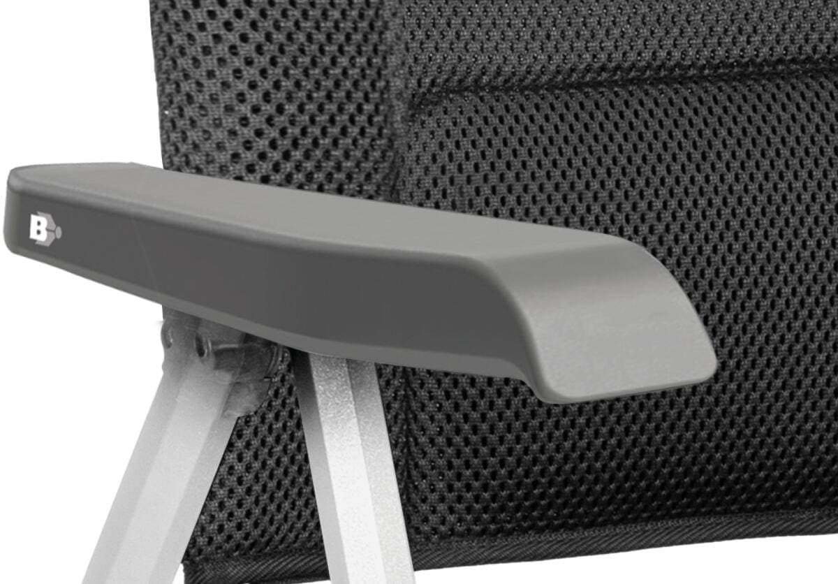 Campingstol Rebel H2L høy rygg 120 kg 6,3 kg antrasitt med integrert oppbevaringslomme