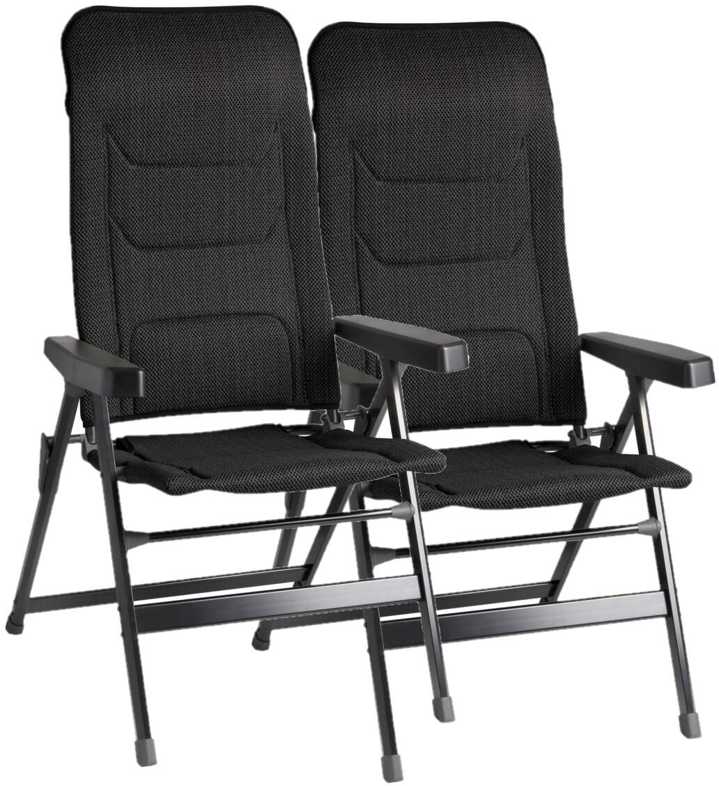 Campingstol Rebel Pro sett 2-pack 150 kg aluminium forfra