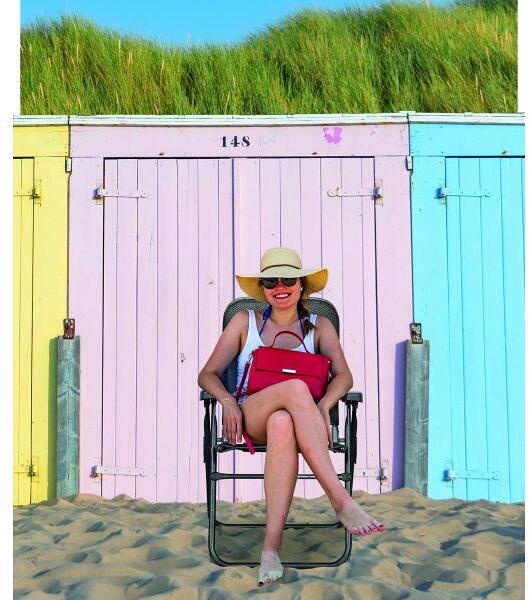 Campingstol Salina Compact montert på campingplass