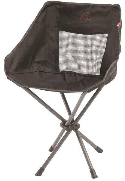 Campingstol Searcher 52x50x74cm svart stålramme forfra