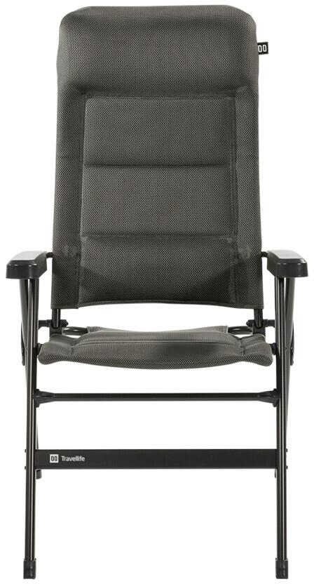 Campingstol-sett Barletta Comfort L 2-pack aluminium grå bakside
