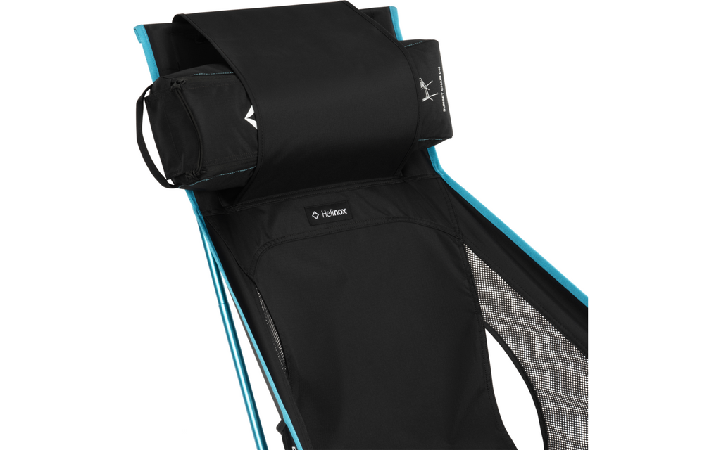 Campingstol Sunset Chair (re) høy rygg i bruk ved camping
