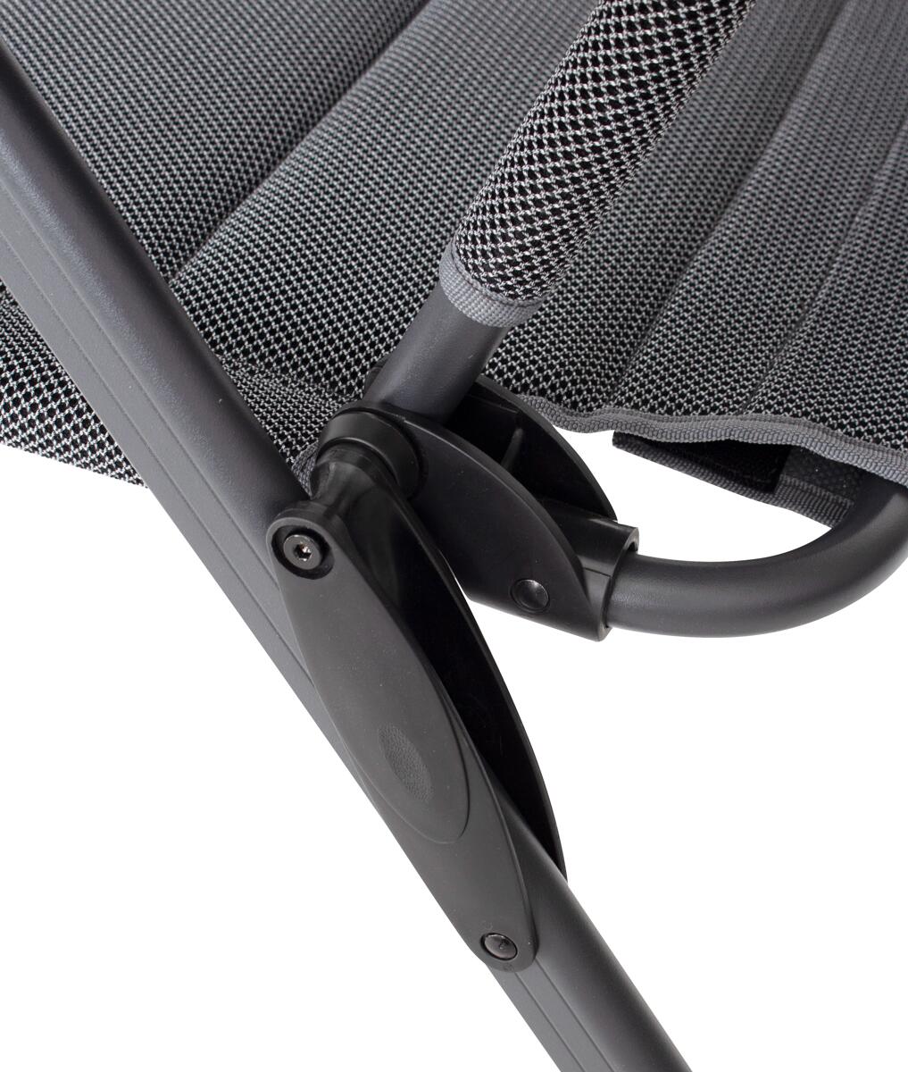 Campingstol Talin 3D mesh aluminium 120 kg Eurotrail detalj