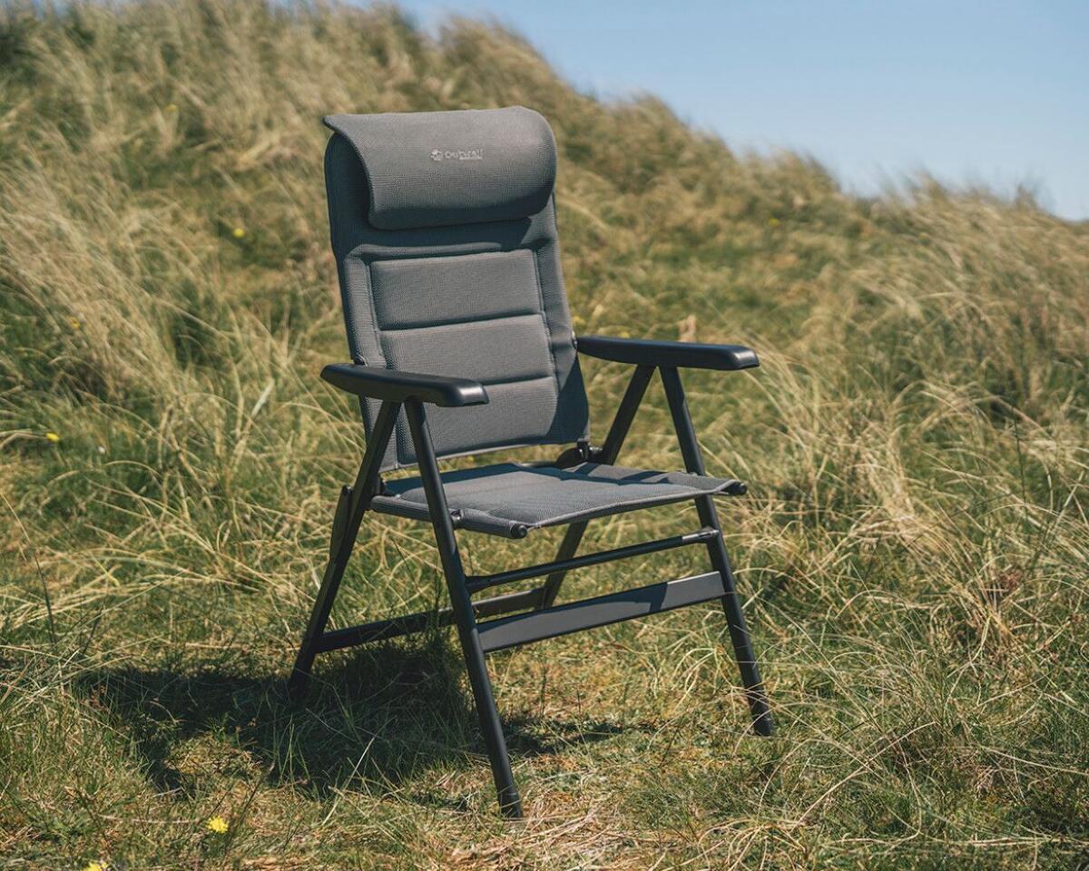 Campingstol Teton 7 posisjoner aluminiumsramme detalj