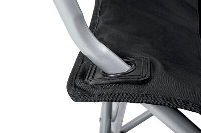 Campingstol Travelchair Holiday polstret m/kjøleveske - BasicNature detalj av stoff