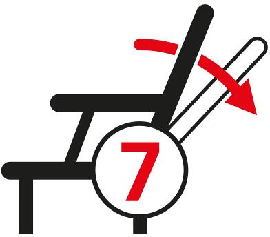 Nærbilde av aluminiumrammen på Campingstol Trontheim polstret aluminium 120 kg, grå