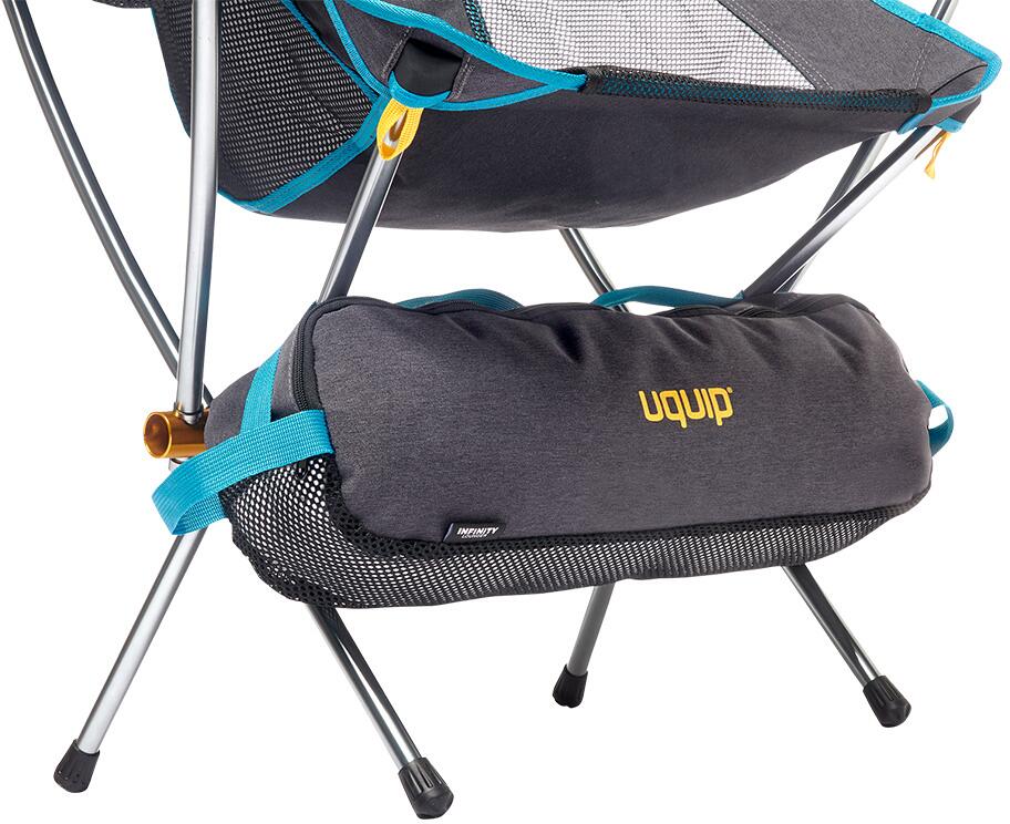 Flaskeholder på Campingstol Uquip Infinity Lounger i bruk