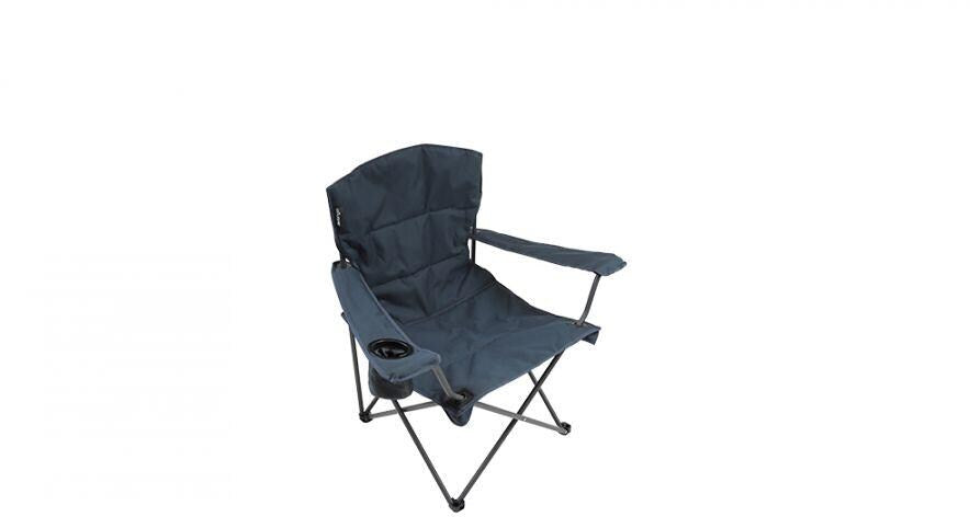 Detalj av polstret sete på Campingstol Vango Malibu med isolert koppholder