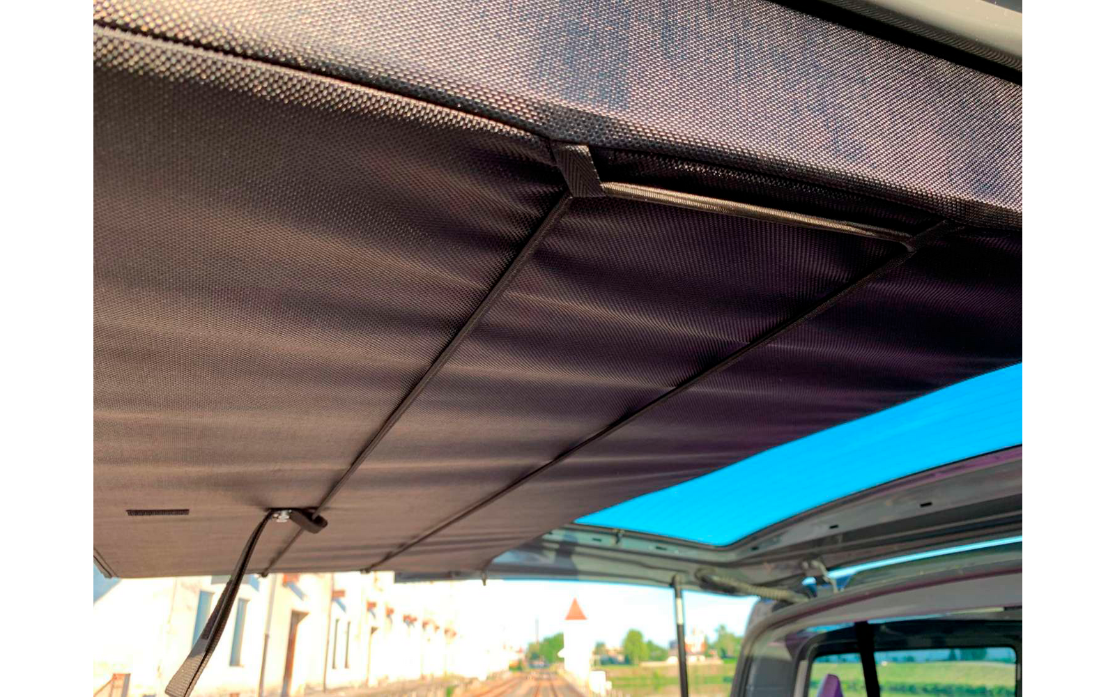 Visning av stolens ryggstøtte i chairBOXX for VW T5/T6/T6.1