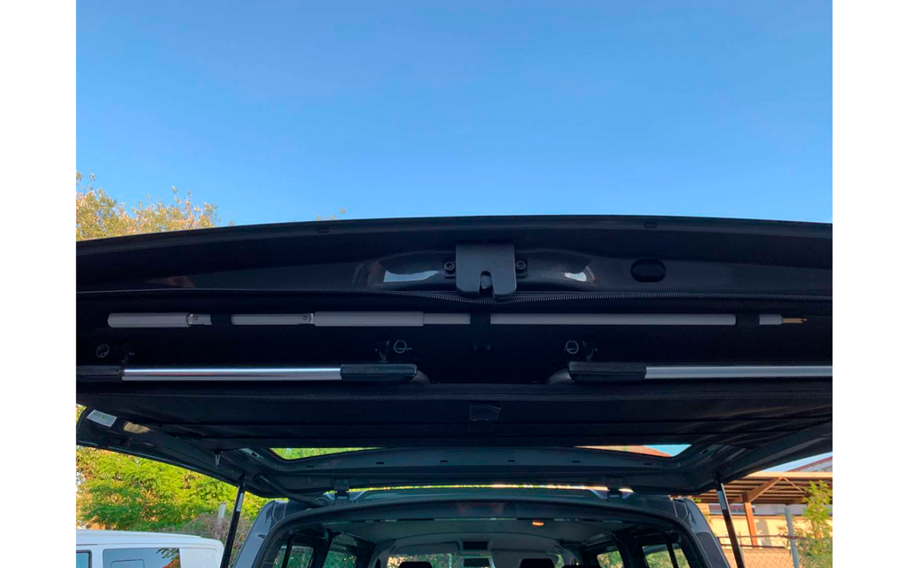 Campingstolmodul chairBOXX med to sammenlagte klappstoler i pose