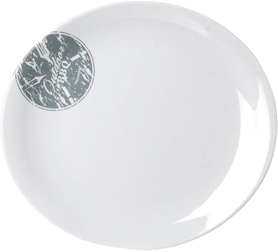 Campingtallerken BBGrill melamin 31x27 cm anti-slip for camping