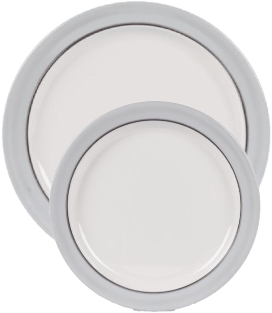 Campingtallerken Classic Grey melamin, sklisikker fra Kampa