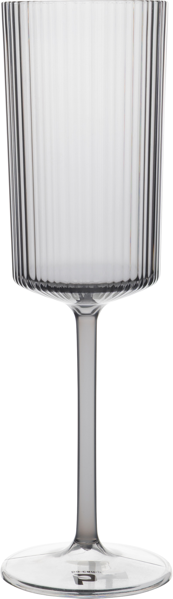Campingvinglass Nomad i resirkulert RPET grå 300 ml Bo-Camp forfra