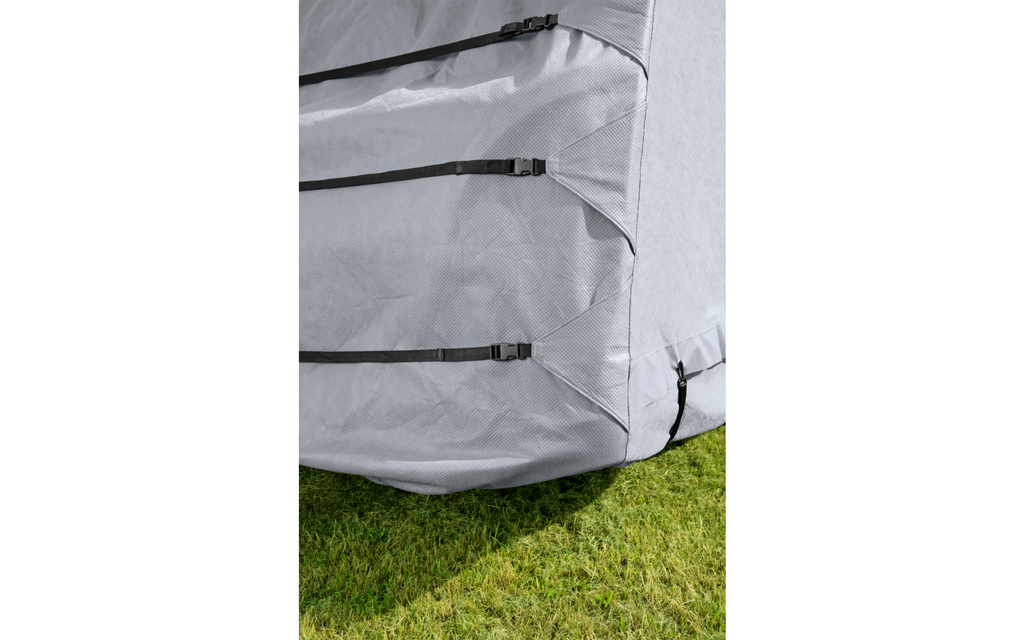 Campingvogn beskyttelsestrekk 370-430 cm høyde 220 cm detalj