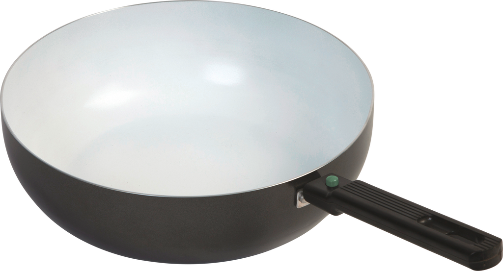 Campingwok Sprint ECO aluminium avtagbart håndtak Ø 24 cm forfra