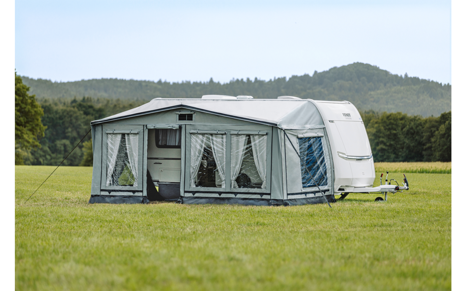 Campione Pro helårsfortelt for campingvogn 485x240 cm med kederløsning