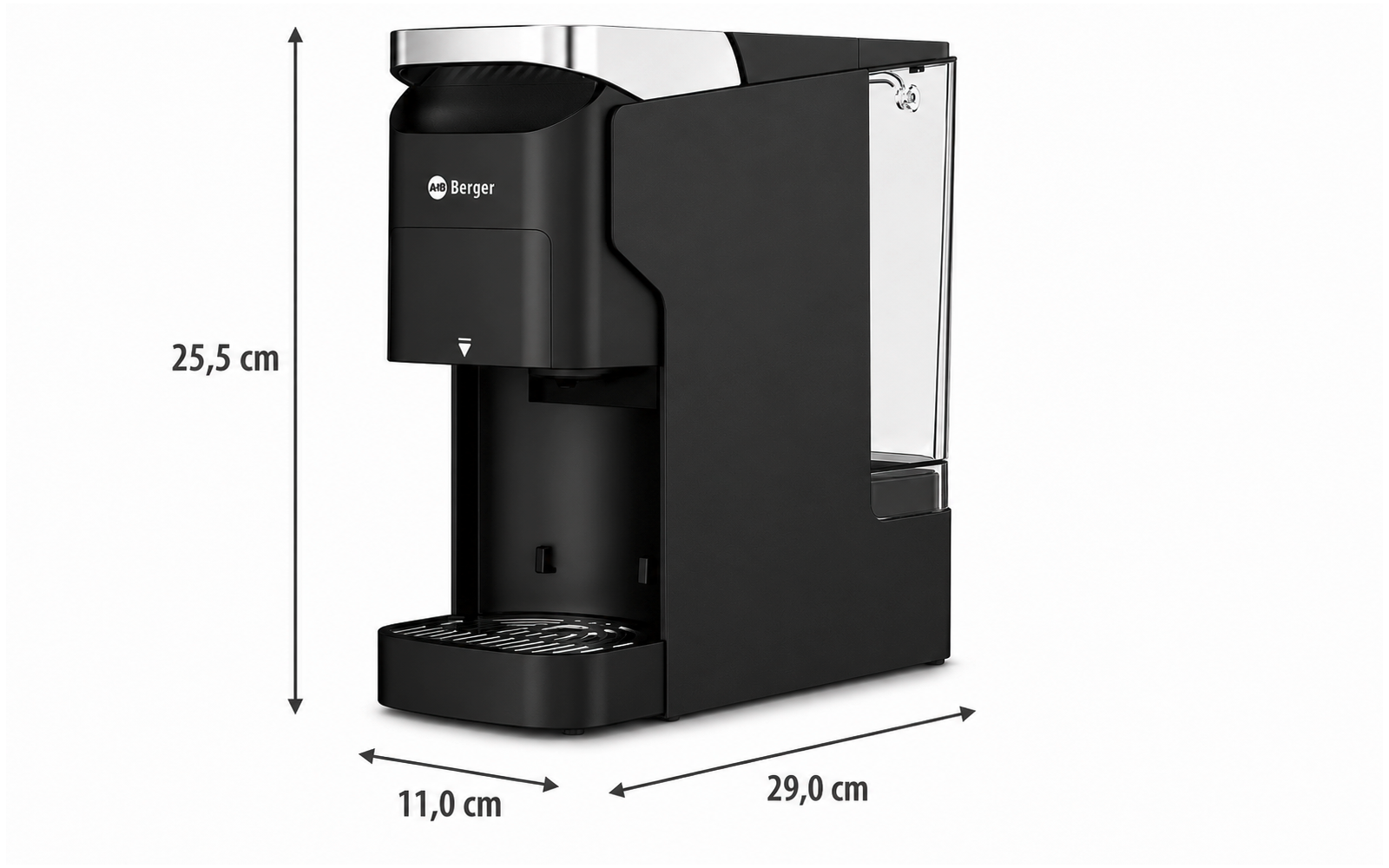 Camp&Brew 3-i-1 kaffemaskin med kapsel eller malt kaffe bakside