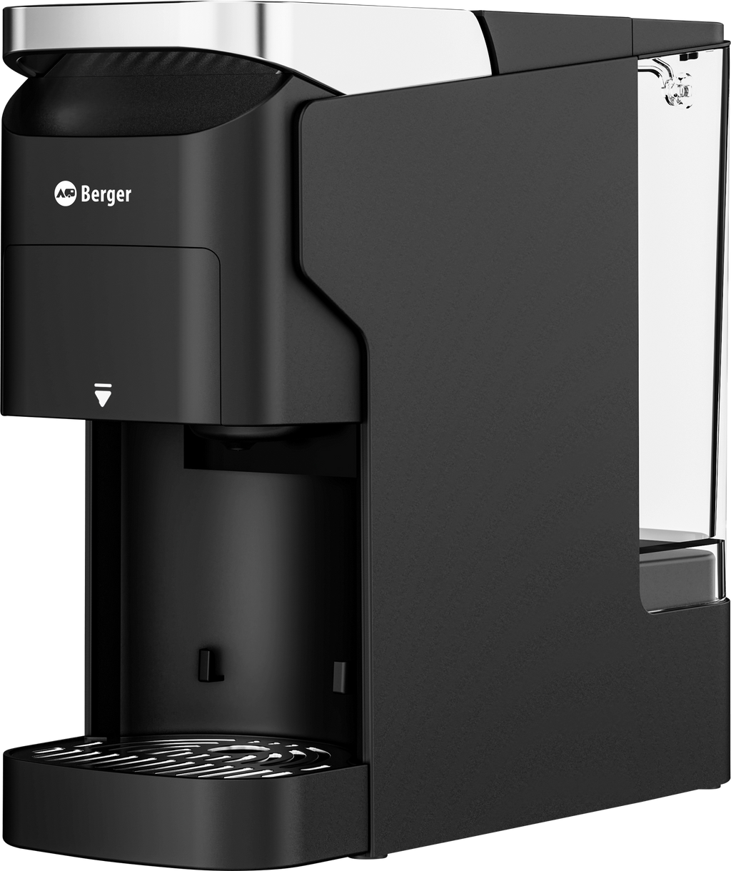 Camp&Brew 3-i-1 kaffemaskin med kapsel eller malt kaffe forfra