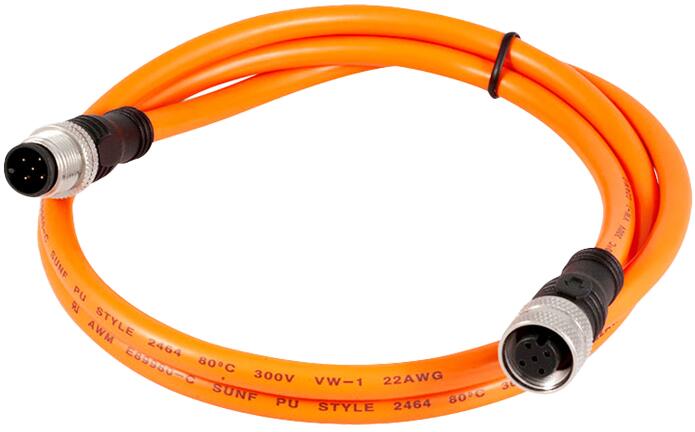 CAN Power-kabel 2 m M12 5-polet for Nomia/Nomada - Super B forfra