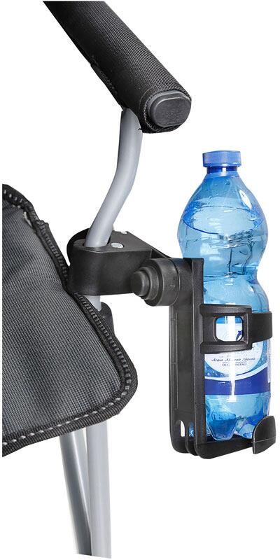 Cancage flaskeholder for campingstol 15x7,5x22 cm Brunner montert på stol
