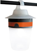 Cap LED-campinglampe batteridrevet 40 lumen grå/oransje Eurotrail sett forfra