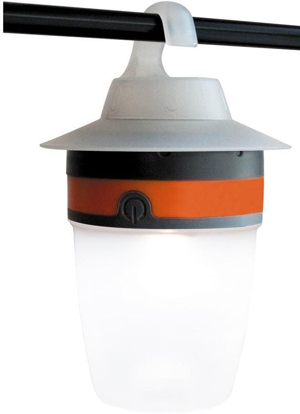 Cap LED-campinglampe batteridrevet 40 lumen grå/oransje Eurotrail sett forfra
