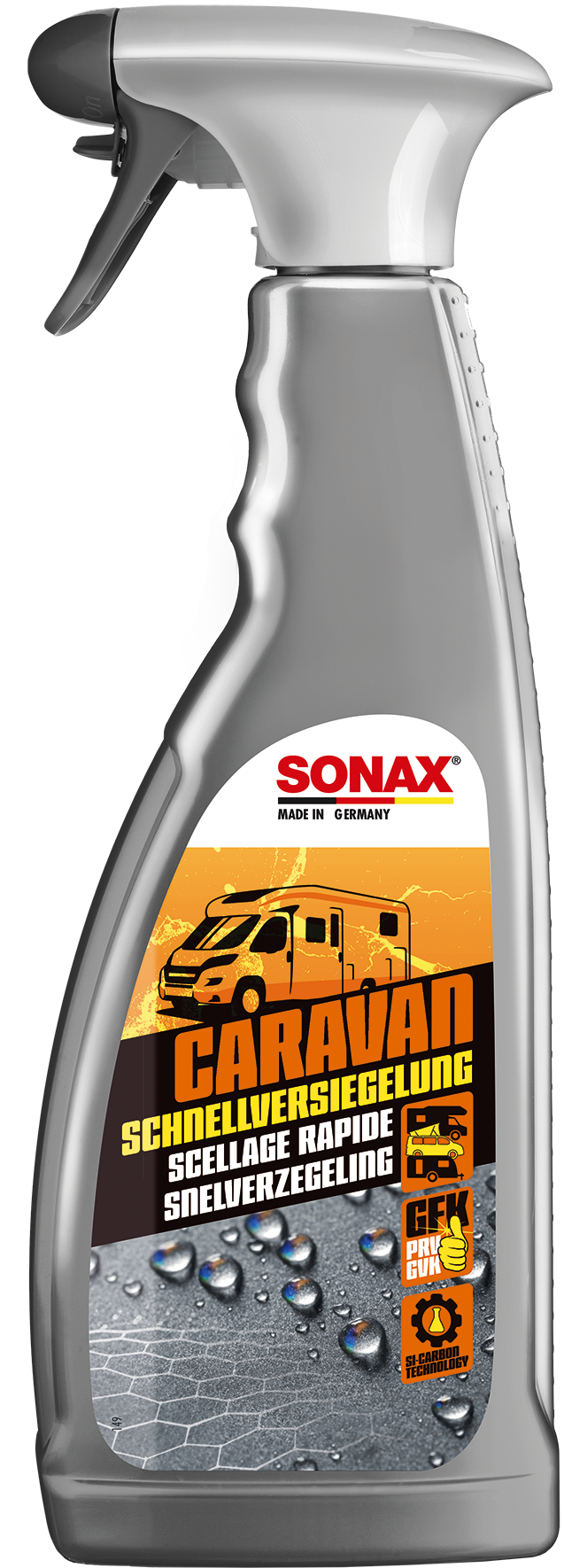Caravan hurtigforsegling spray 750 ml for alle overflater - Sonax påført campingvogn