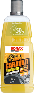 Caravan-sjampo med voks 1 liter for alle overflater - Sonax flaske