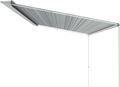 Caravanstore XL posemarkise 280 cm Royal Grey forfra