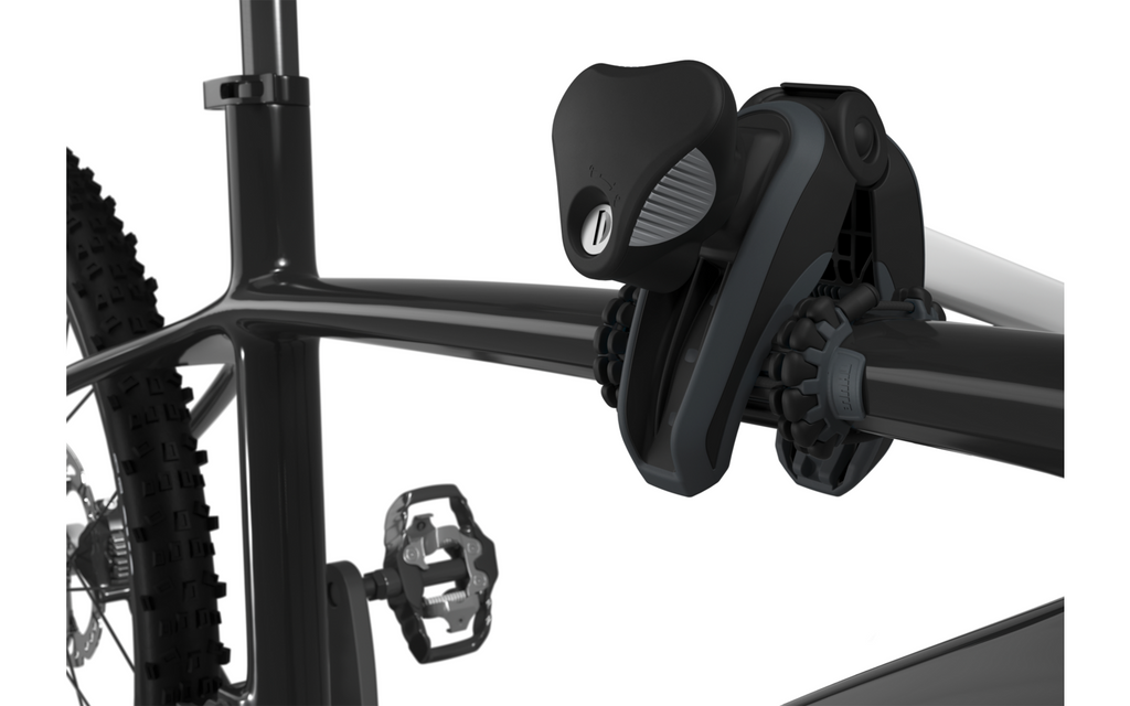 Montert Carbon Frame Protector rammeadapter for sykkelstativ svart