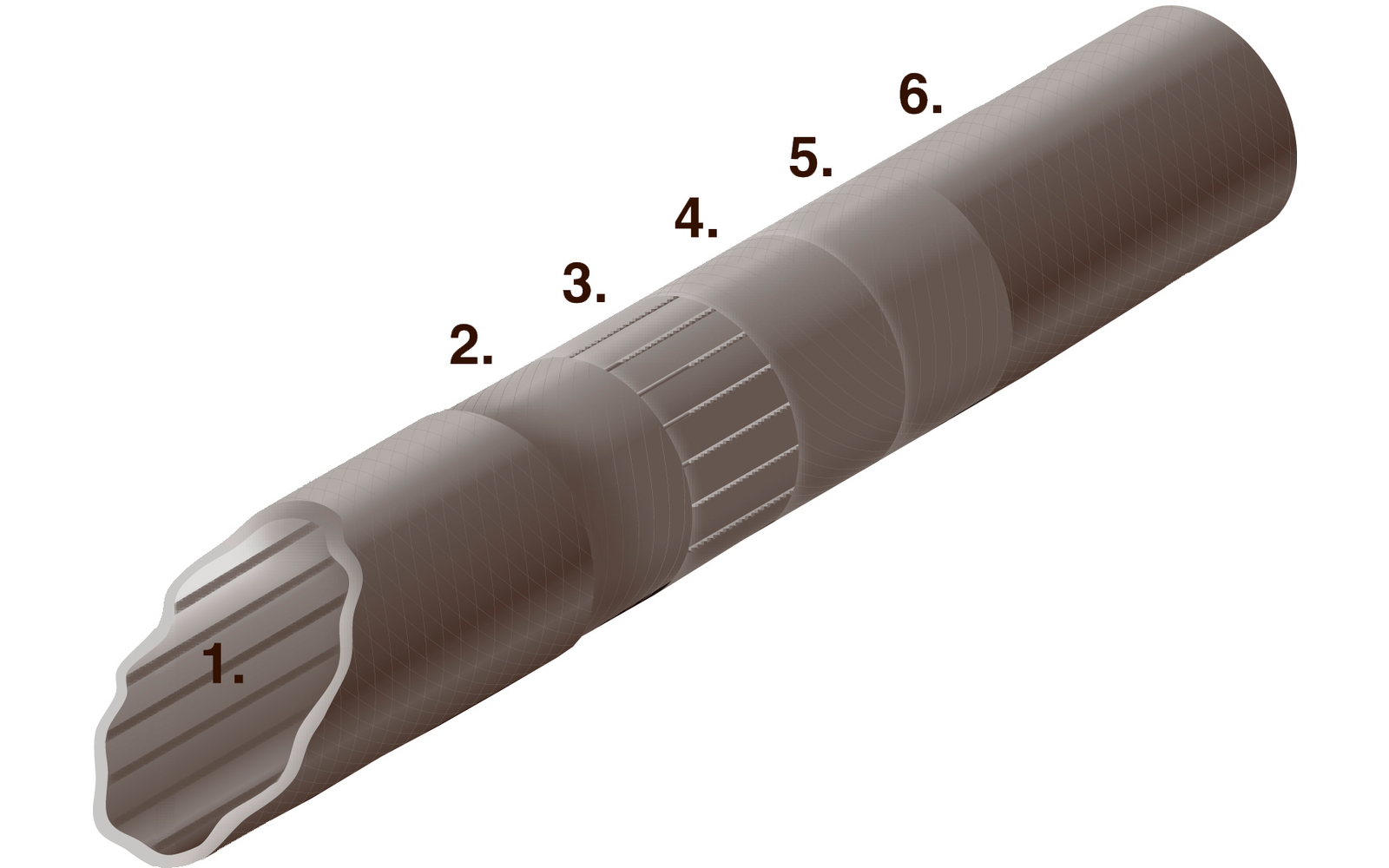 Detalj av CarbonX 250 Standard IsaFix forteltstang