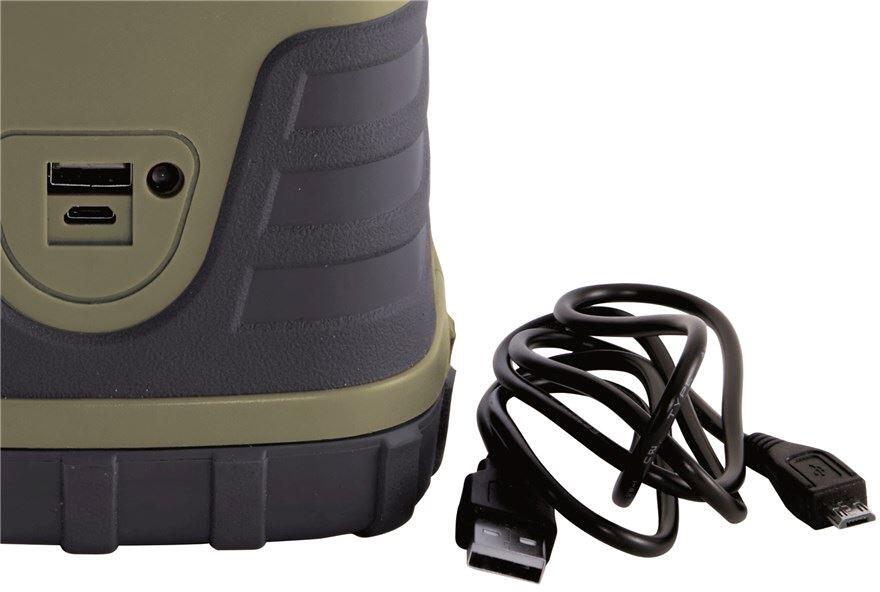 Carnelian DC campinglykt oppladbar med dimmer 2700K detalj
