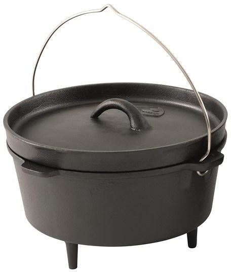 Carson Dutch Oven støpejern med føtter og lokk - Robens forfra
