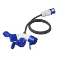 CEE 3-veis fordeler 16A 150cm H07RN-F 3x2,5mm  IP44 - PAT for campingstr m