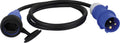 CEE-adapterkabel 1,5 m 3-polet til sveitsisk SEV-kobling AS-Schwabe front